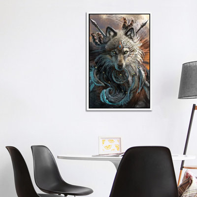 Wolf Warrior 1 Piece Wall Art on Canvas