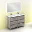 Suki 1200mm Free-standing Double Bathroom Vanity Unit-73822498-73822500