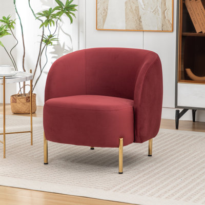 Chaise d'appoint rembourrée Edward