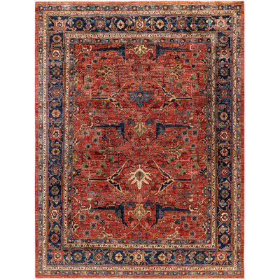 Dobbins One-of-a-Kind 8' 10" X 11' 8" Wool Area Rug Red