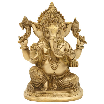 Figurine luxueuse à quatre bras Ganesha