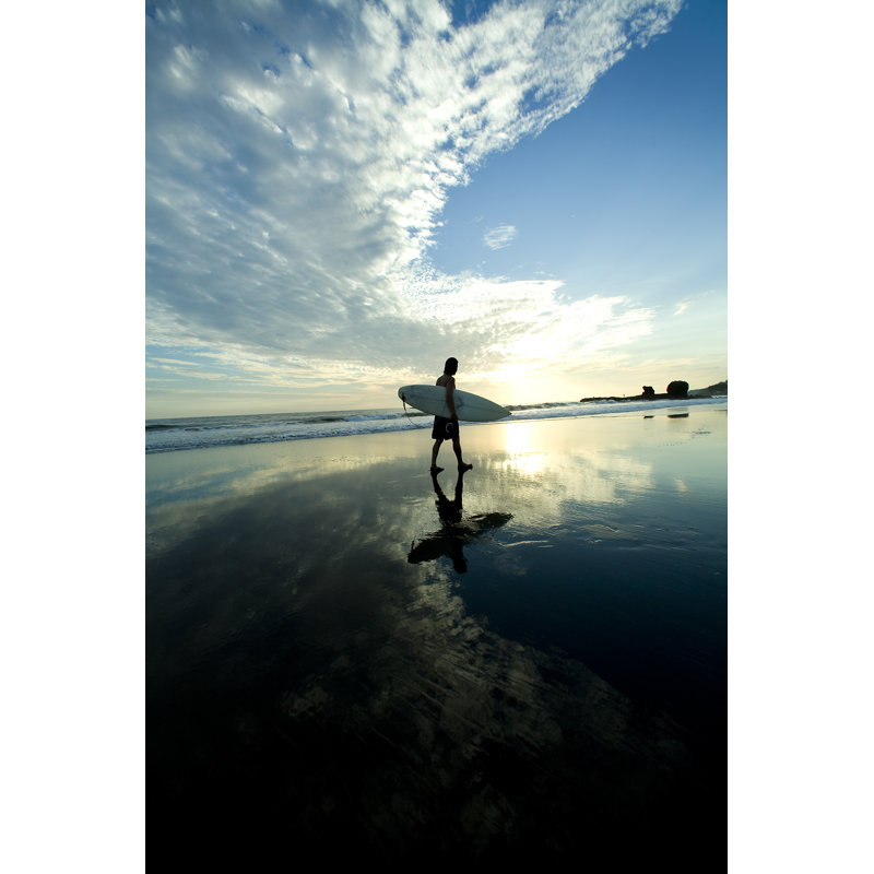Surfer Low Tide by Maybaybutter - Wrapped Canvas Print, 30cm H x 20cm W