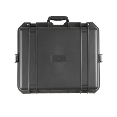 Versatile Plastic Container, Waterproof And , For Multiple Uses - Black Storage Box With Ergonomic Handles