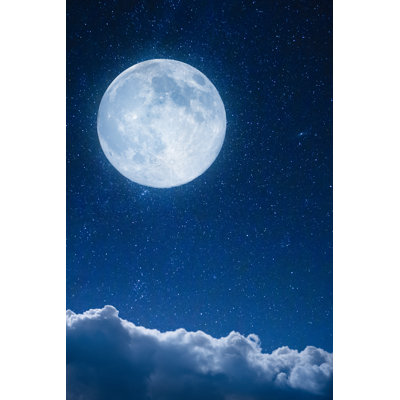 Full Moon View - Wrapped Canvas Print