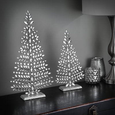 19" Glitter Wire Jeweled Tree 
