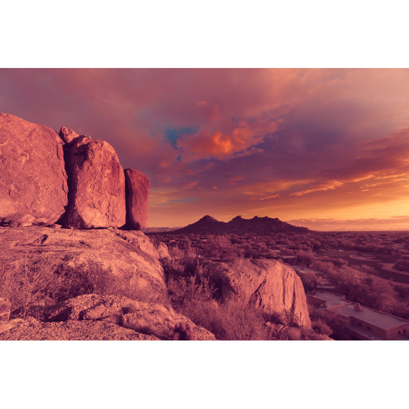 Swifton Arizona Desert Vista - Wrapped Canvas Print, 30cm H x 46cm W x 3.8cm D