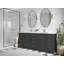 Meuble-lavabo double avec plateau Charlotte 84-95023000