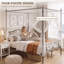 Kingsize (5') Steel Four Poster Bed-728506458