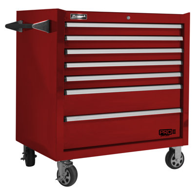 36'' W 7 -Drawer Steel Bottom Rollaway Chest with Wheels
