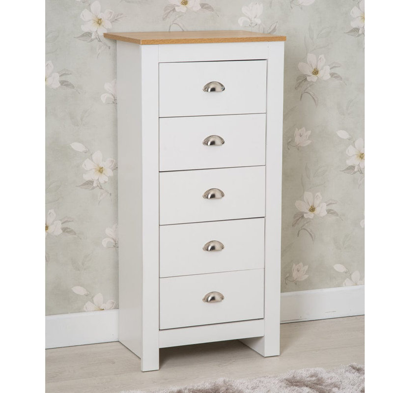 Odyle 53cm W Chest of Drawers, White/Oak