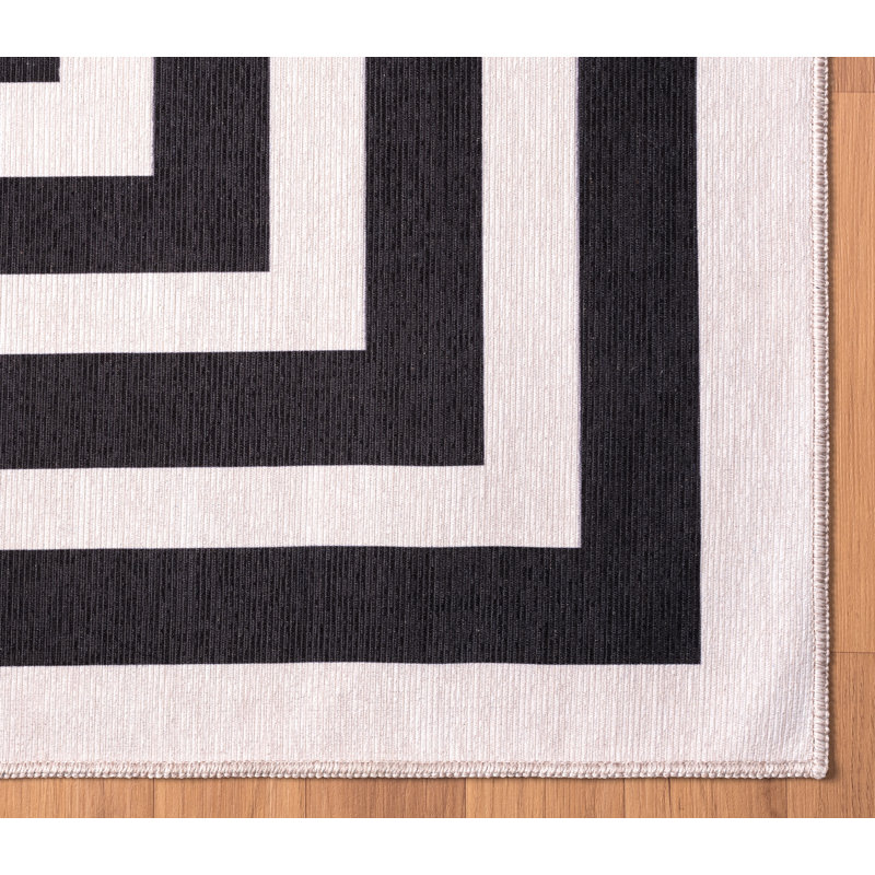 Geometric Indoor Rug, Rectangle 4' x 6'
