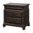 Preciado 2 Drawer Wood Nightstand with Pull-Out Tray – Elm Veneer Bedside Table, Coffee/Carmel/Whitewashed-1694290823