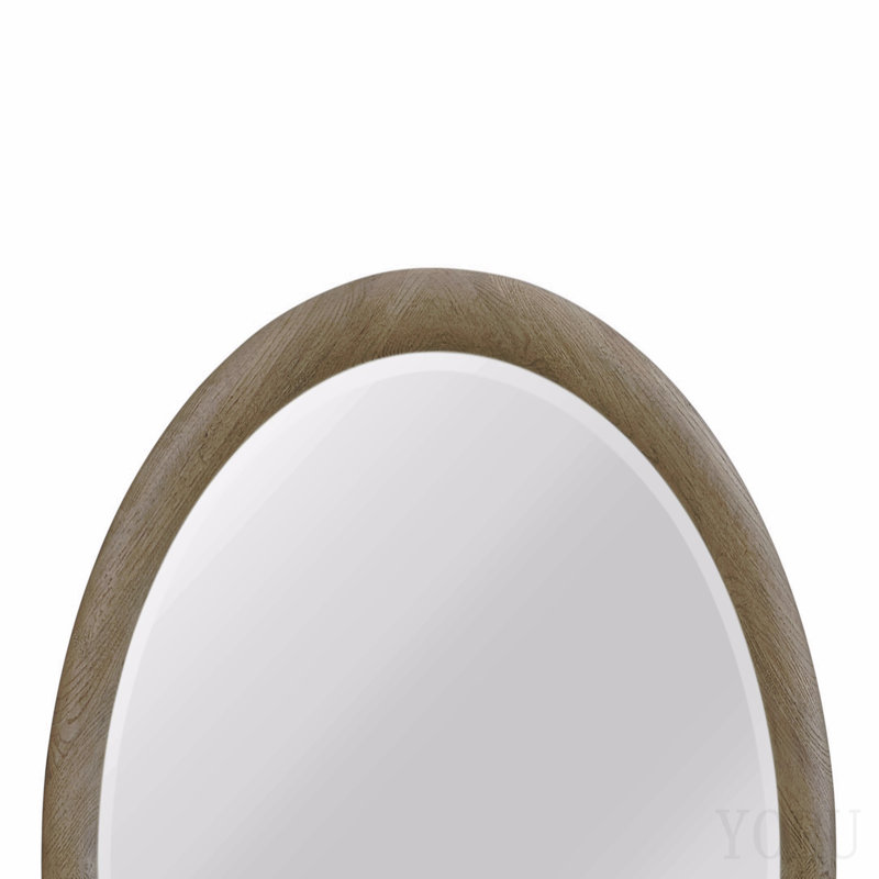 Miroir rond English Oak