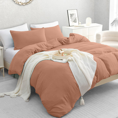 Microfiber Solid Colour Duvet Cover Set