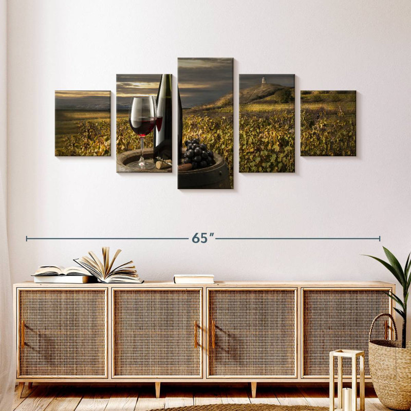 Wine Relaxation, 24" H x 55" W