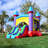 HeroKiddo Jelly Bean Commercial Grade Bounce House with Slide (with Blower), No Pool