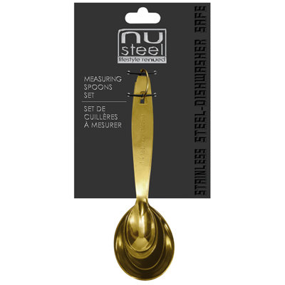 Steel 4-Pieces Stainless Steel Measuring Spoon Set