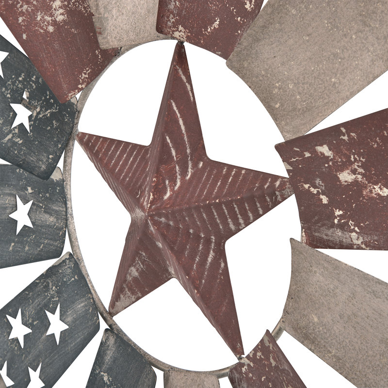 Artesia Weather Resistant Metal Abstract Windmill