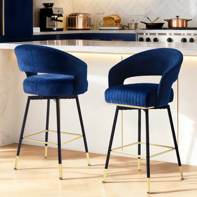 Tabouret de bar rotatif 29,5 po Roellig