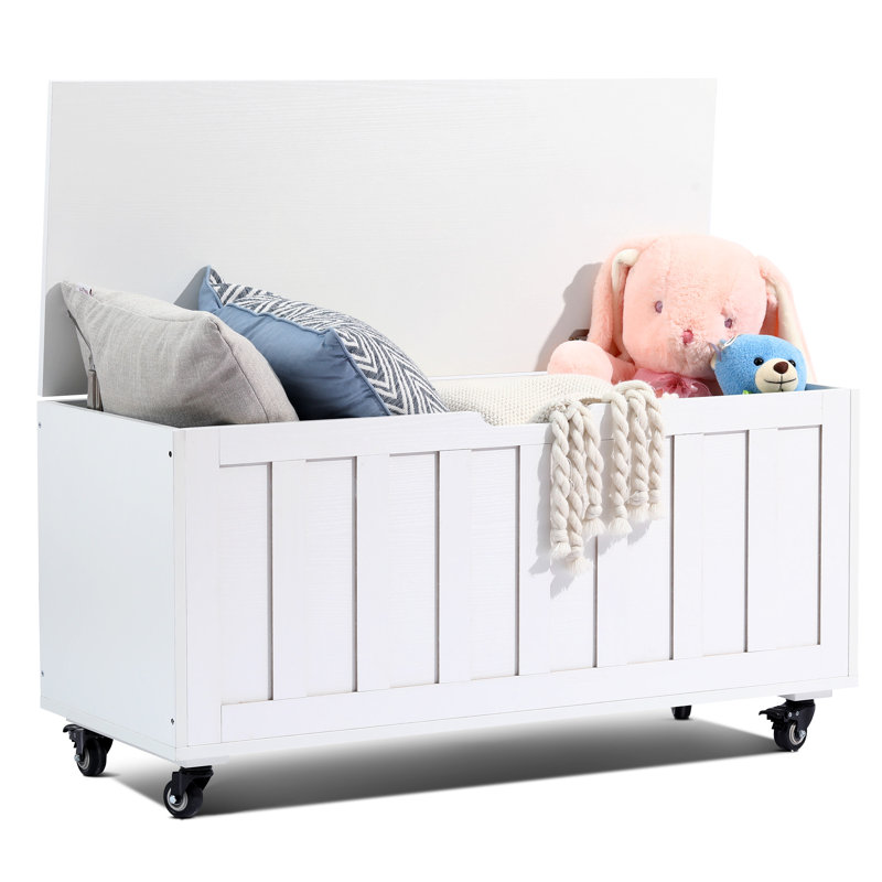  Storage Bench for Bedroom, Living Room, White