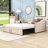 Twin Velvet Daybed with Pop-Up Twin Trundle-992191071