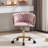 Swivel Kids Desk Chair Upholstered Study Chair For Teenagers, Cute Adjustable Reading Chair With White Legs For Reading Room Bedroom School-122763466