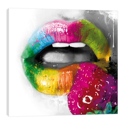 « fruity baiser ii », impression sur toile tendue