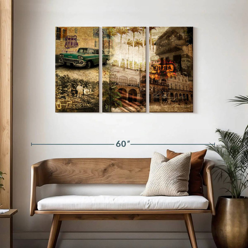 Nicci Collage Cuba, 28" H x 45" W