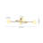 4 - Light Linear Glass Globe Semi Flush Mount