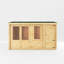 Mercia 13ft x 10ft Home Office Elite Log Cabin With Side Shed (44mm)