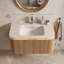 Meuble-lavabo mural simple 30 po avec plateau en marbre-380982472