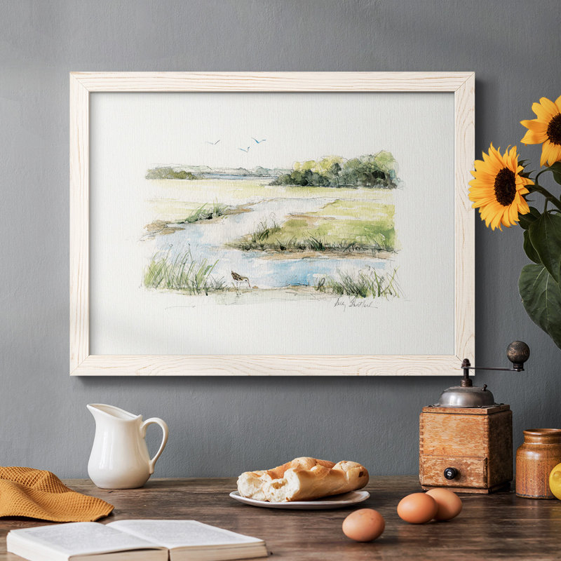 «Early Morning II», reproduction d'art sur toile, H 14 po x l 20 po, Blanc