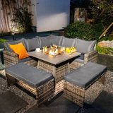 Aira Square 5 - Piece 9 - Person 110Cm L Outdoor Table Set