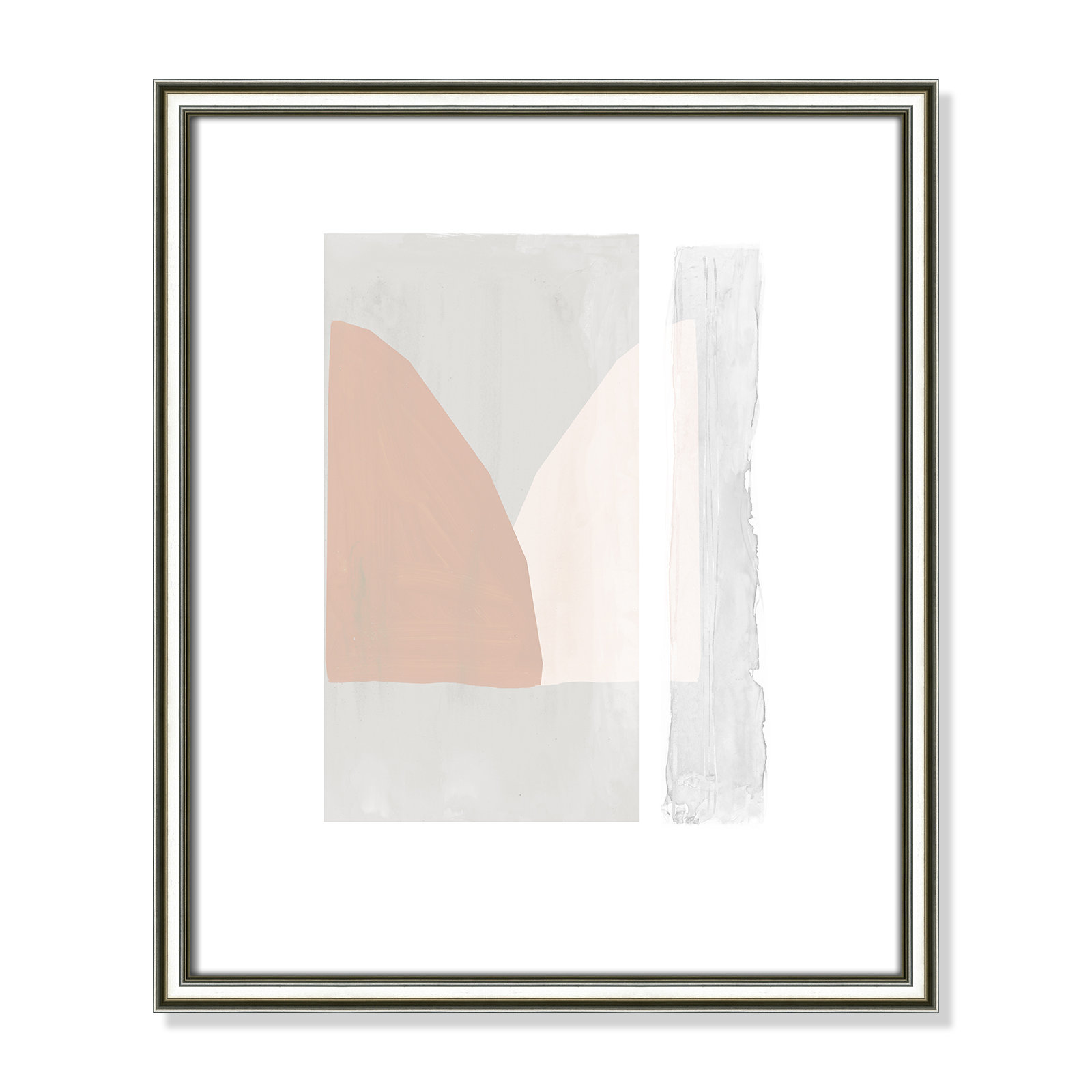 Soft and Light - Painting Print, Silver Framed Paper, 19" H x 16" W x 0.88" D