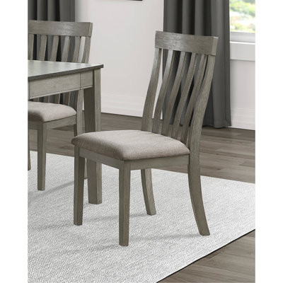 Ensemble de chaises de salle à manger 2 pièces ensemble de chaises en bois brossé gris clair