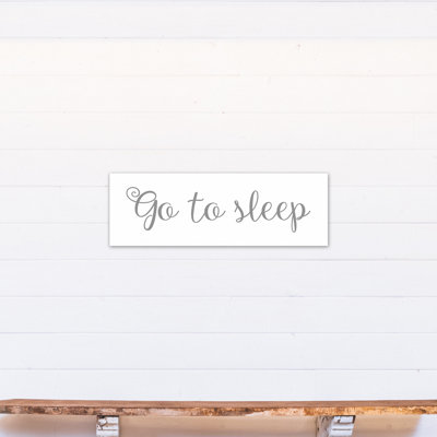 Bruning Go to Sleep Kids Wall Décor