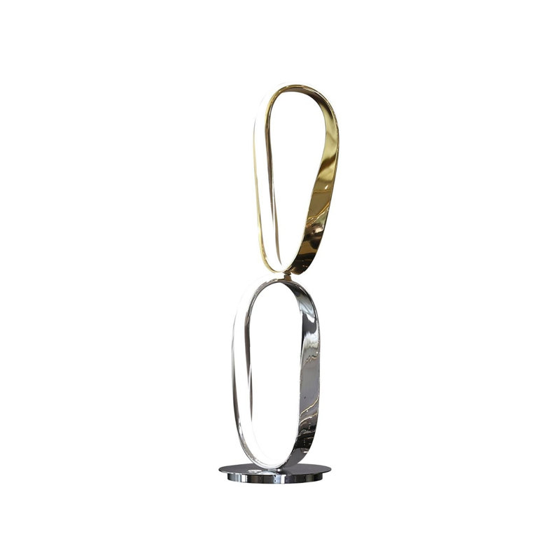 Lampe de table chromée 27 po
