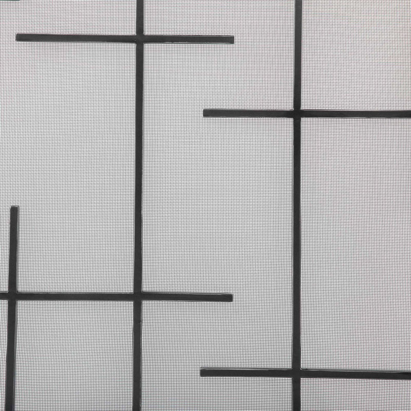 Boston Steel Fireplace Screen, Flat Black