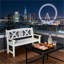 Banc de style nordique, banc de jardin en bois