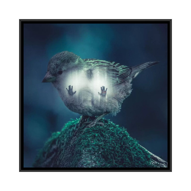 Trapped 1 Piece Wall Art on Canvas, 45.72 cm H x 45.72 cm W, Black Framed