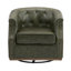 Chaise pivotante en cuir véritable avec garniture cloutée-622401782-622401783