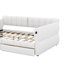 Grand lit plateforme tapissier avec port USB et 2 tiroirs-112319901