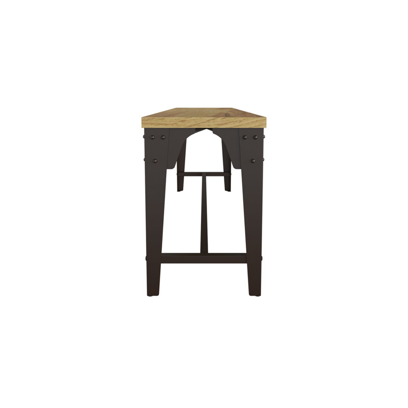 45cm H Metal Side Chair in Brown