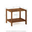 Rectangular Outdoor Side Table With Umbrella Hole , 48cm cm W 52.1cm cm D