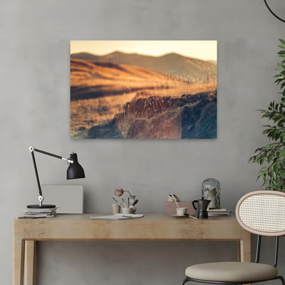Golden Horizon, art mural abstrait contemporain