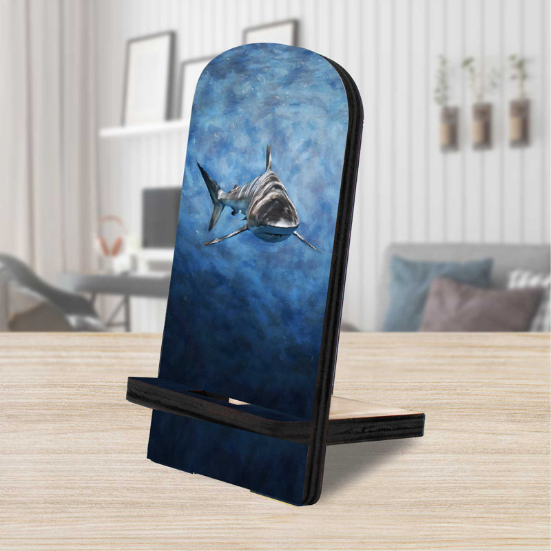 Support de bureau Designocracy bleu / noir / gris, H 6 po x l 3 po x P 3 po