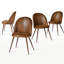 Chaises de salle à manger rembourrées H 33 "avec dossier solide en tissu Hudhaifa, ensemble de 4, pour salon, salle à manger, café-1326734860-1303098663