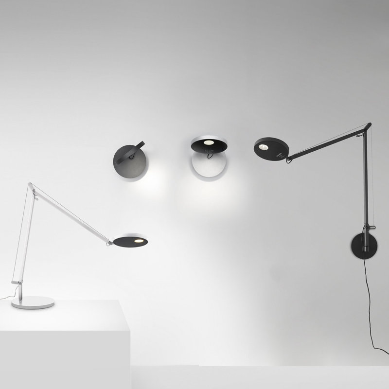 Demetra Anthracite Gray LED Wall Sconce with Adjustable Arm