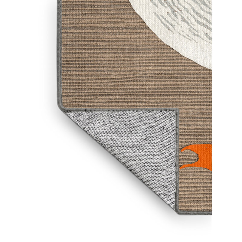 Washable Caspian Tern Birds Area Rug, Rectangle 7' x 9'
