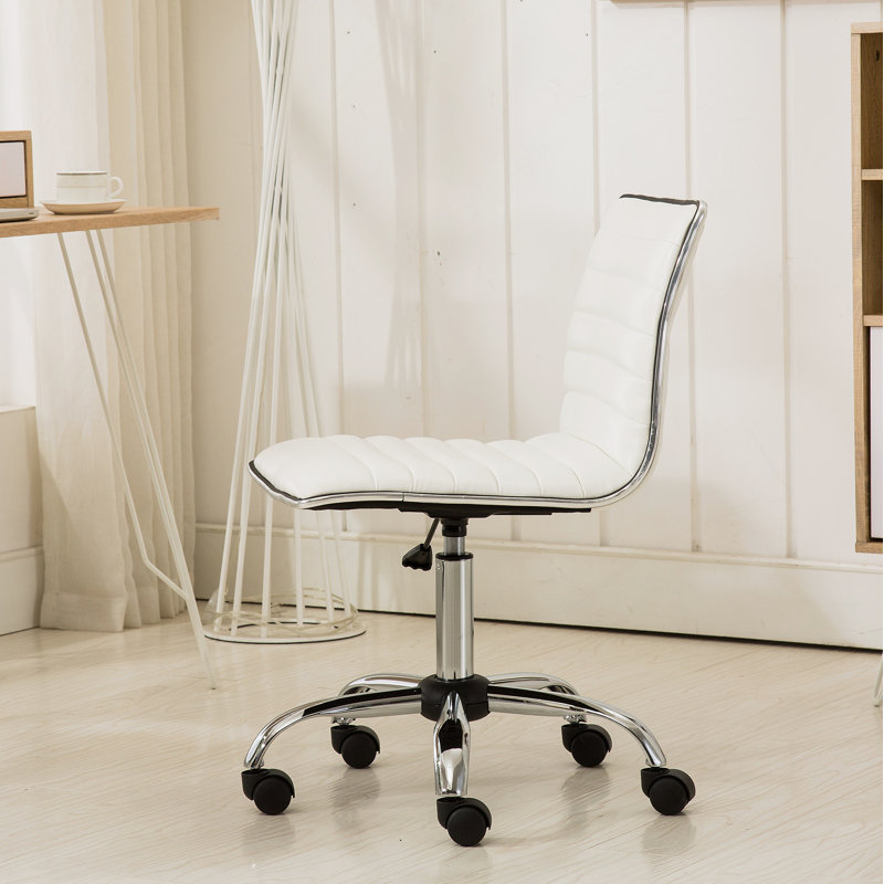 Penkridge Task Chair,Adjustable Air Lift Office Chair, White